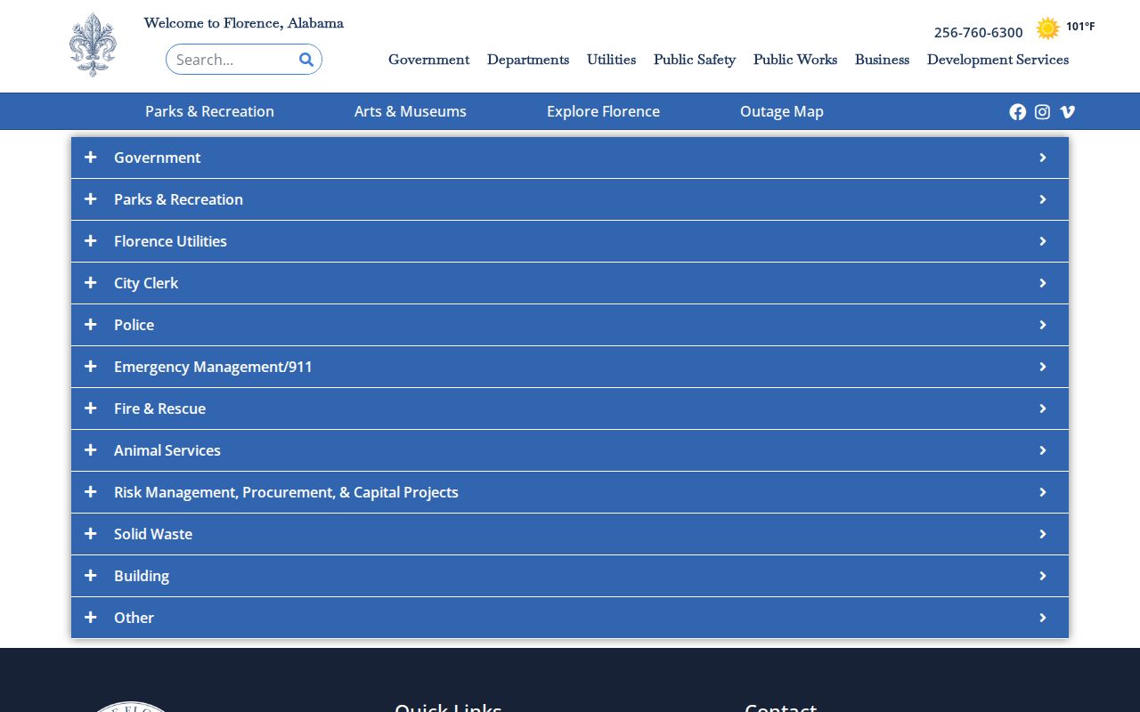 Florence records request page for previous residents address research